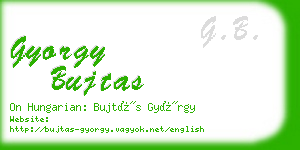 gyorgy bujtas business card